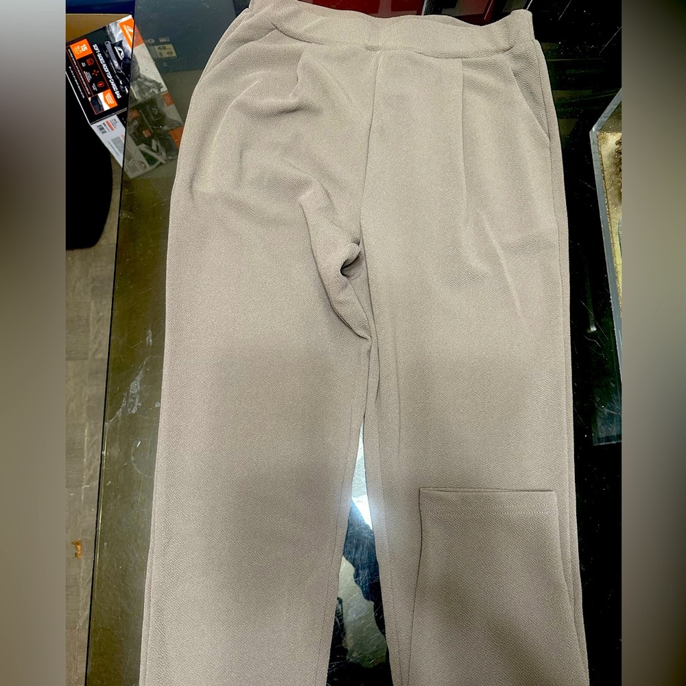 Brown/Taupe - Never Worn Thick Pants - Size M